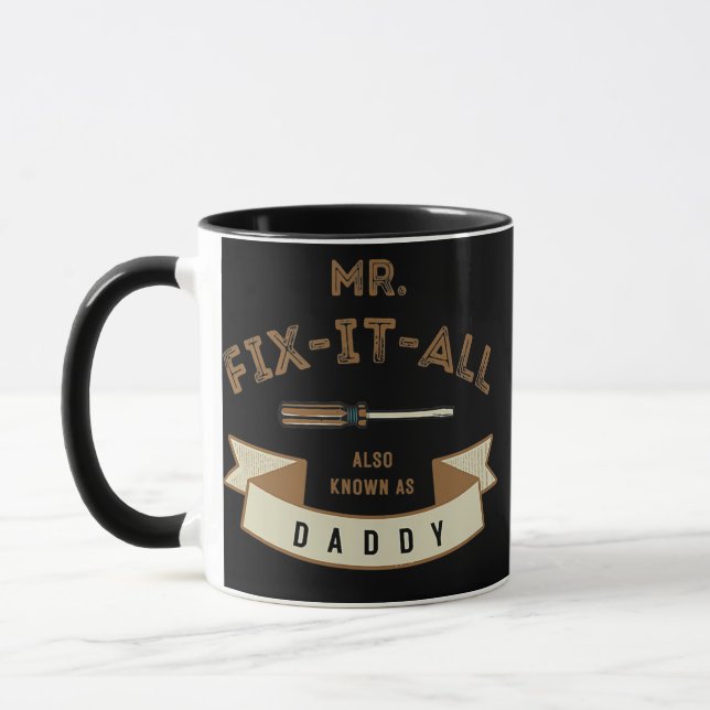 Taza Sr. Arreglar Todo También Conocido como Regalo Pap (Izquierda)