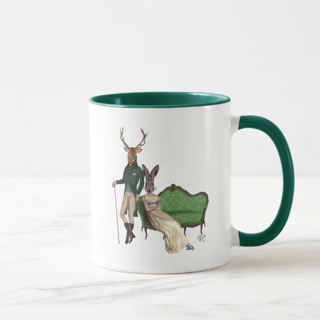Taza Sr. Deer y Sra. Rabbit (Derecha)