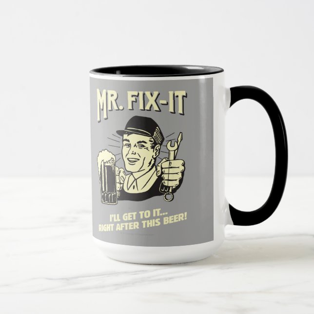 Taza Sr. Fixit: Después de esta cerveza (Derecha)