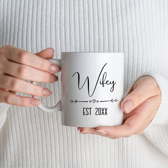 Taza Sr. Hubby Wifey Boda de las parejas recién casadas (Subido por el creador)