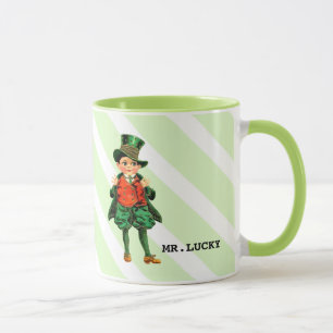 Taza Sr. Lucky   Nombre personalizado regalo del Día de