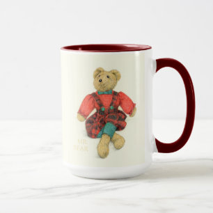 Taza SR. y MRS. BEAR Tall Maroon Combo Mug