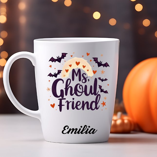 Taza Sra. Ghoulfriend Nombre personalizado Halloween Mu (Subido por el creador)