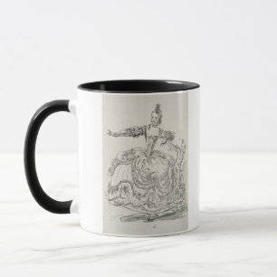 Taza Srta. Puvigne como la estatua viva, en Pigmalion,