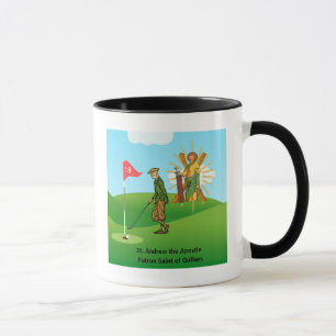 Taza SS. Andrés y Judas con 2 Golfistas Masculinos