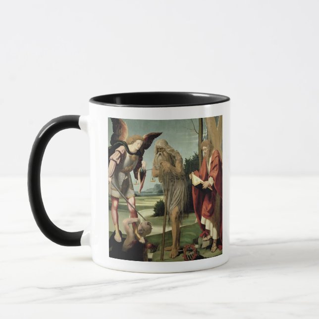 Taza SS. Michael, Andrew y Onuphrius (aceite en el (Izquierda)