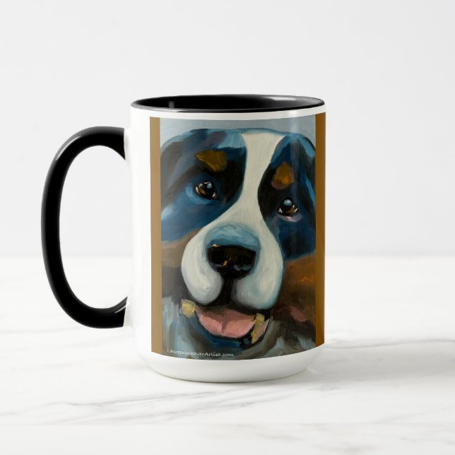 Taza St Bernard | Mug de dos tonos, 15 oz (Izquierda)