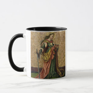 Taza St. Catherine de Alexandría (aceite en el panel) 
