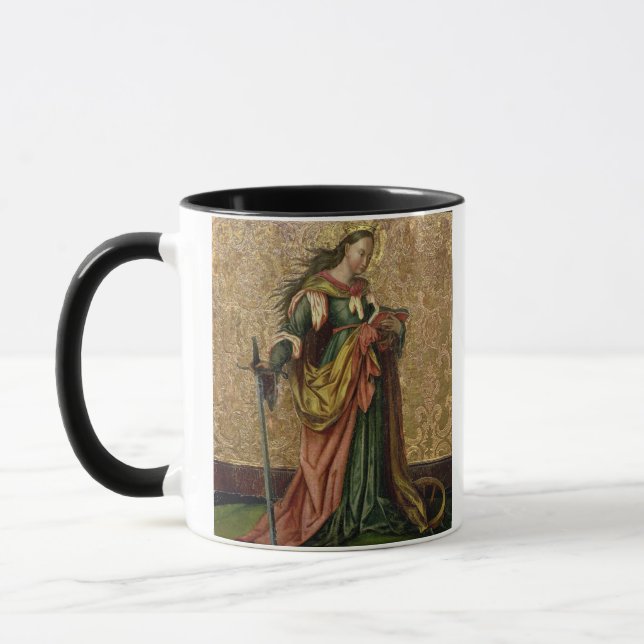 Taza St. Catherine de Alexandría (aceite en el panel) 2 (Izquierda)
