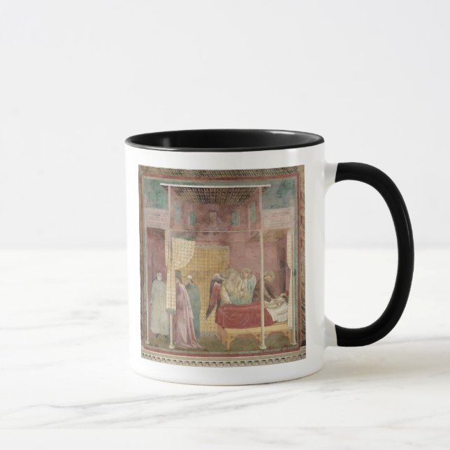 Taza St Francis cura al hombre herido de Lerida (Derecha)