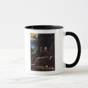 Taza St Francis de Assisi consoló por un ángel