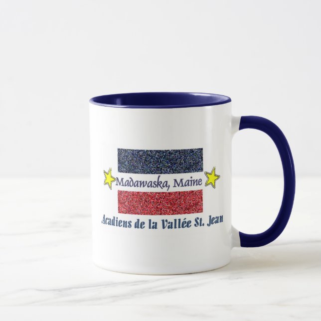 Taza St. Jean de Madawaska Maine Acadien Valee (Derecha)