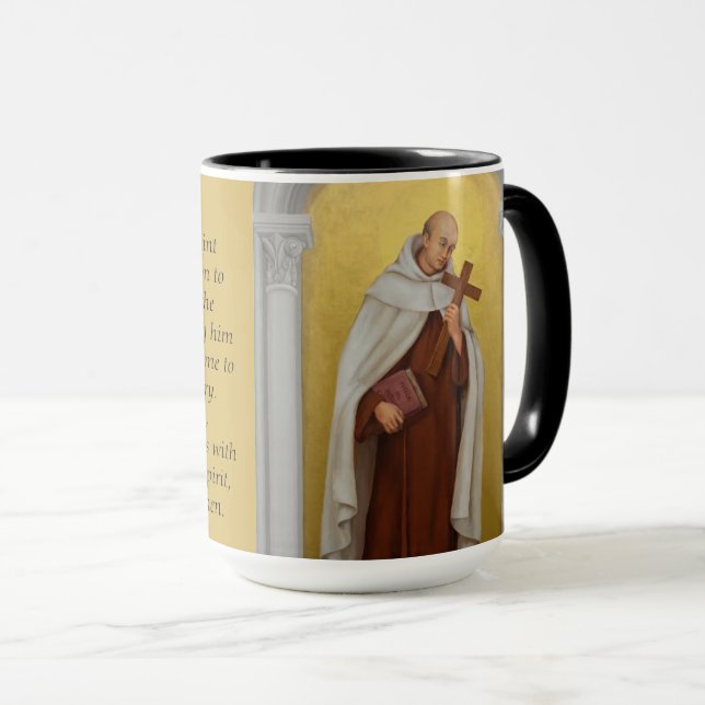 Taza St. John del rezo carmelita cruzado (Anverso derecho)