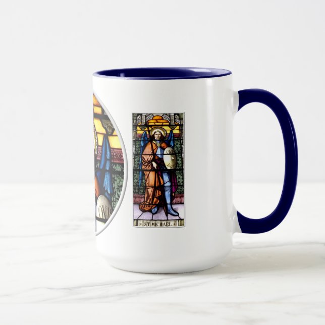 Taza St. Michael La Ventana De Vidrio Manchado De Arcán (Derecha)