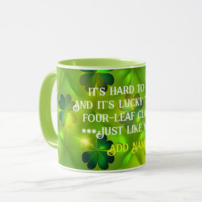 Taza St Patrick's Day Clover 4 muestra una colección de (Anverso izquierdo)