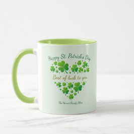 Taza St. Patrick's Day Shamrock Keepsake I Best of Luck