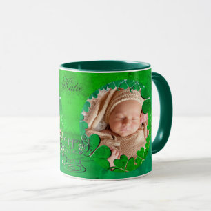 Taza St. Patrick's Shamrock +Photo Mug