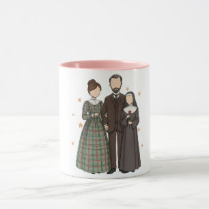 Taza St Therese & Zelie & Louis, regalo católico