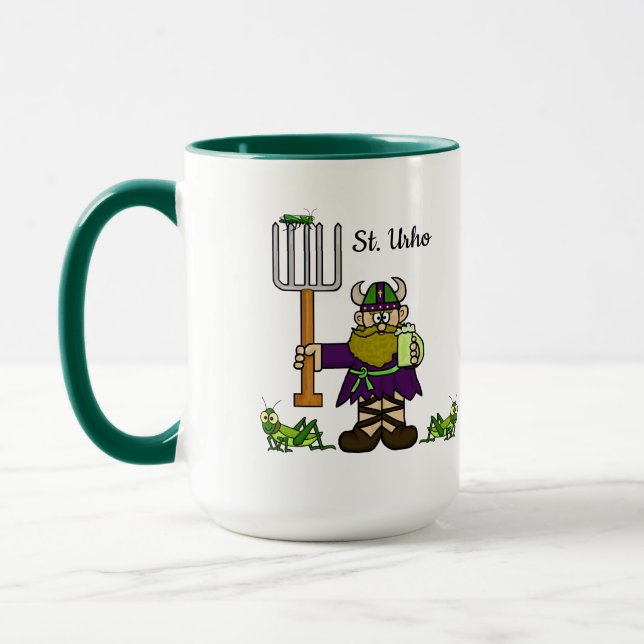 Taza St. Urho y St. Patrick Together Mug (Izquierda)