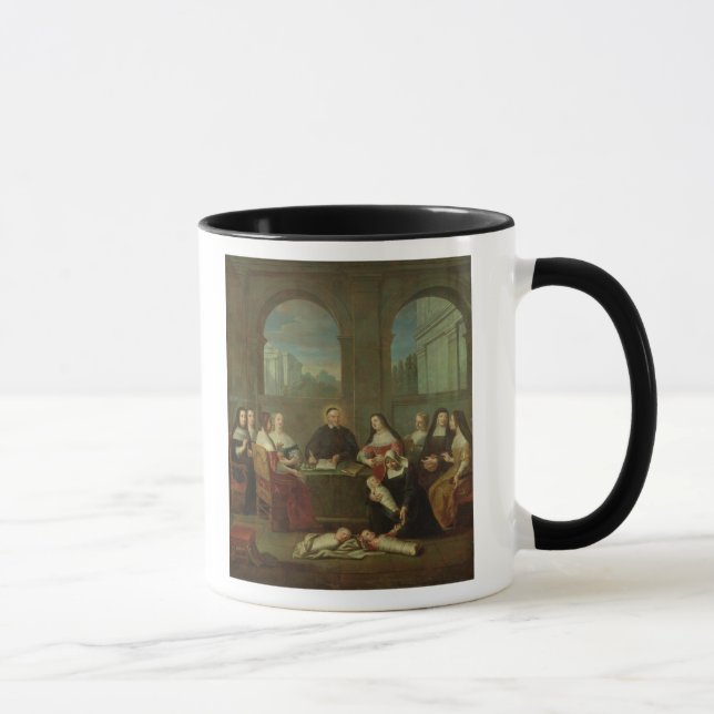 Taza St. Vincent de Paul y las hermanas de caridad (Derecha)