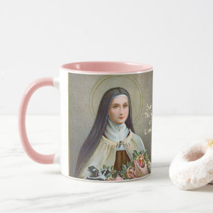 Taza Sta. Teresa de Lisieux la pequeña flor (BJE 01)