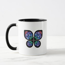 Taza Stained Glass Butterfly
