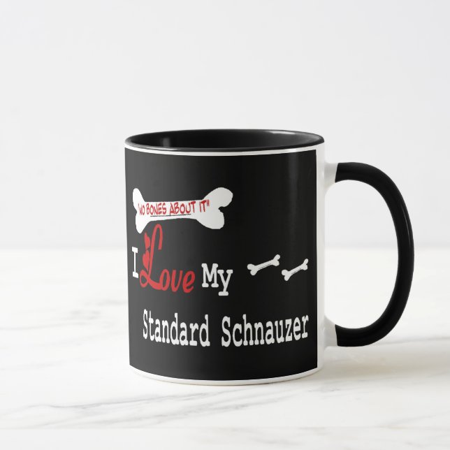 Taza Standard Schnauzer (I Love) Mug (Derecha)