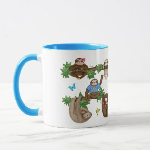 Taza Stanley Sloth blue 'disfrutando de un cuppa perezo