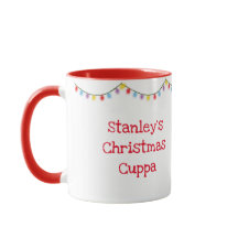 Stanley Sloth Navidades personalizados mug