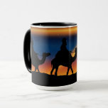 Taza Star of Bethlehem, Christ is Born,<br><div class="desc">Star of Bethlehem,  three wisemen on camels,  scenic Christmas illustration.</div>