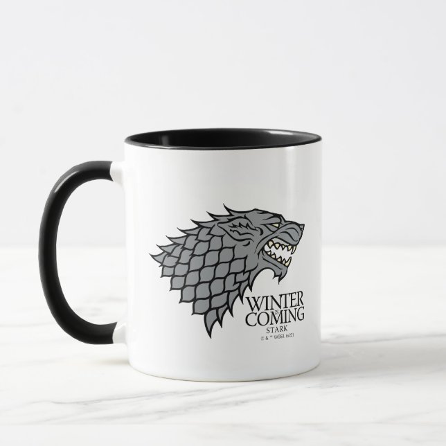 Taza Stark Sigil - viene el invierno (Izquierda)