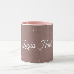 Taza Starlight Sparkle Nombre Personalizado Unisexo