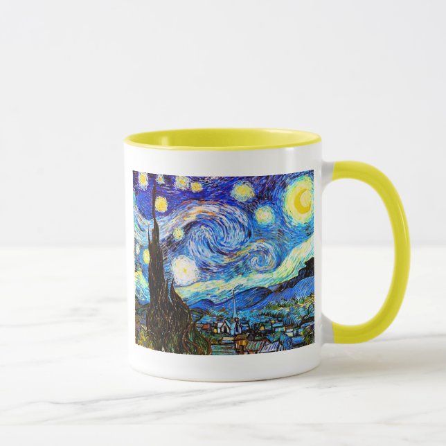 Taza Starry Night Van Gogh Bella Artes (Derecha)