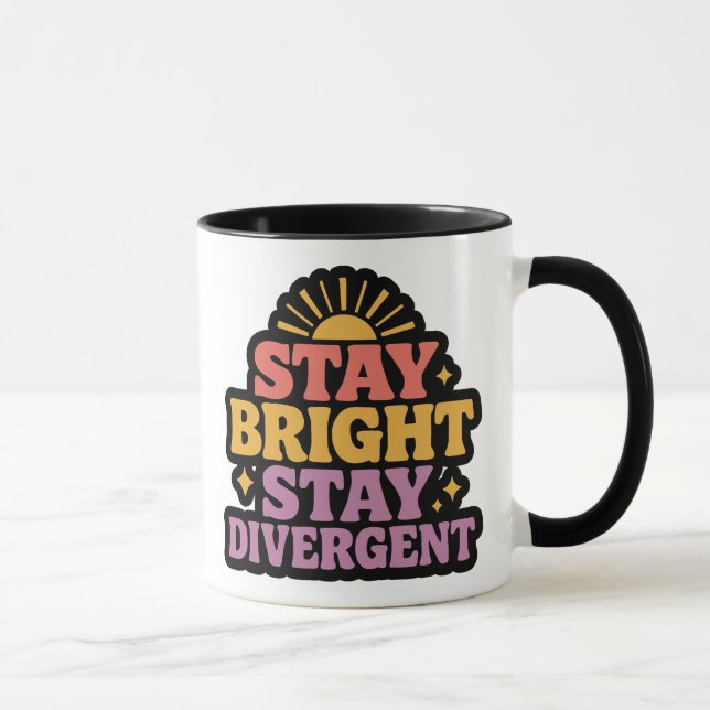 Taza Stay Bright, Stay Divergent (Derecha)