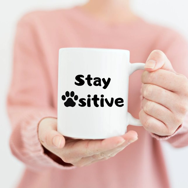 Taza Stay Pawsitive Mug (Subido por el creador)