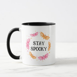 Taza Stay Spooky Cute Bats Pastel Halloween