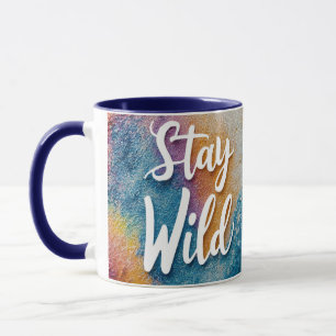 Taza Stay Wild T-Shirt Camisa inspirada en la natural