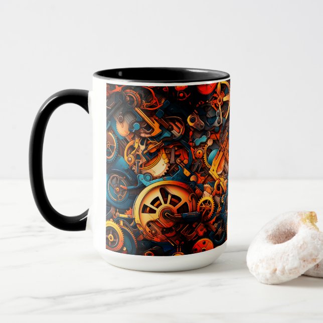 Taza Steampunk (Con donut)