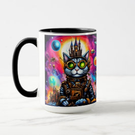 Taza Steampunk Space Cat I