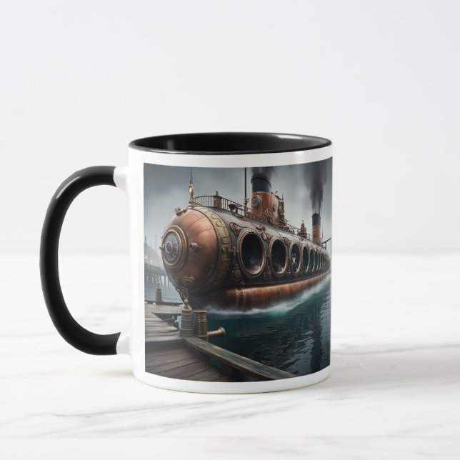 Taza Steampunk Submersible Ocean-liner (Izquierda)