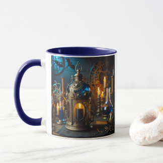 Taza Steampunk Victorian Científicos Góticos Lab Lanter
