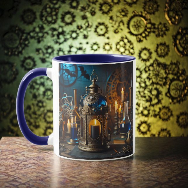 Taza Steampunk Victorian Científicos Góticos Lab Lanter (Subido por el creador)