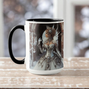 Taza Steampunk Victorian Industrial Winter Queen