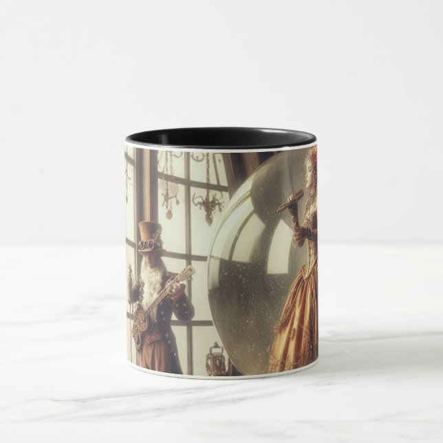 Taza Steampunk Victorian Music Snow Globe (Centro)