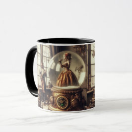 Taza Steampunk Victorian Music Snow Globe