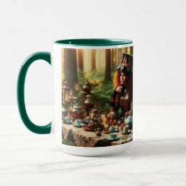 Taza Steampunk Vintage Victorian Lady Mad Hatter
