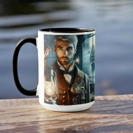 Taza Steampunk Vintage Victorian Lighthouse Keeper