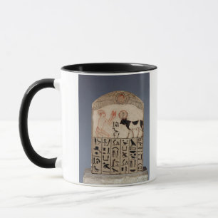 Taza Stela al toro de los Apis (piedra caliza pintada)