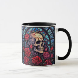 Taza Stems and Stones Skull y Rosas Coffee Mug