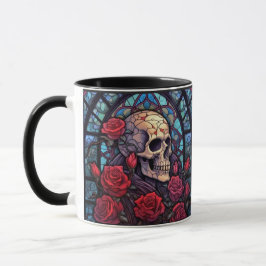 Taza Stems and Stones Skull y Rosas Coffee Mug